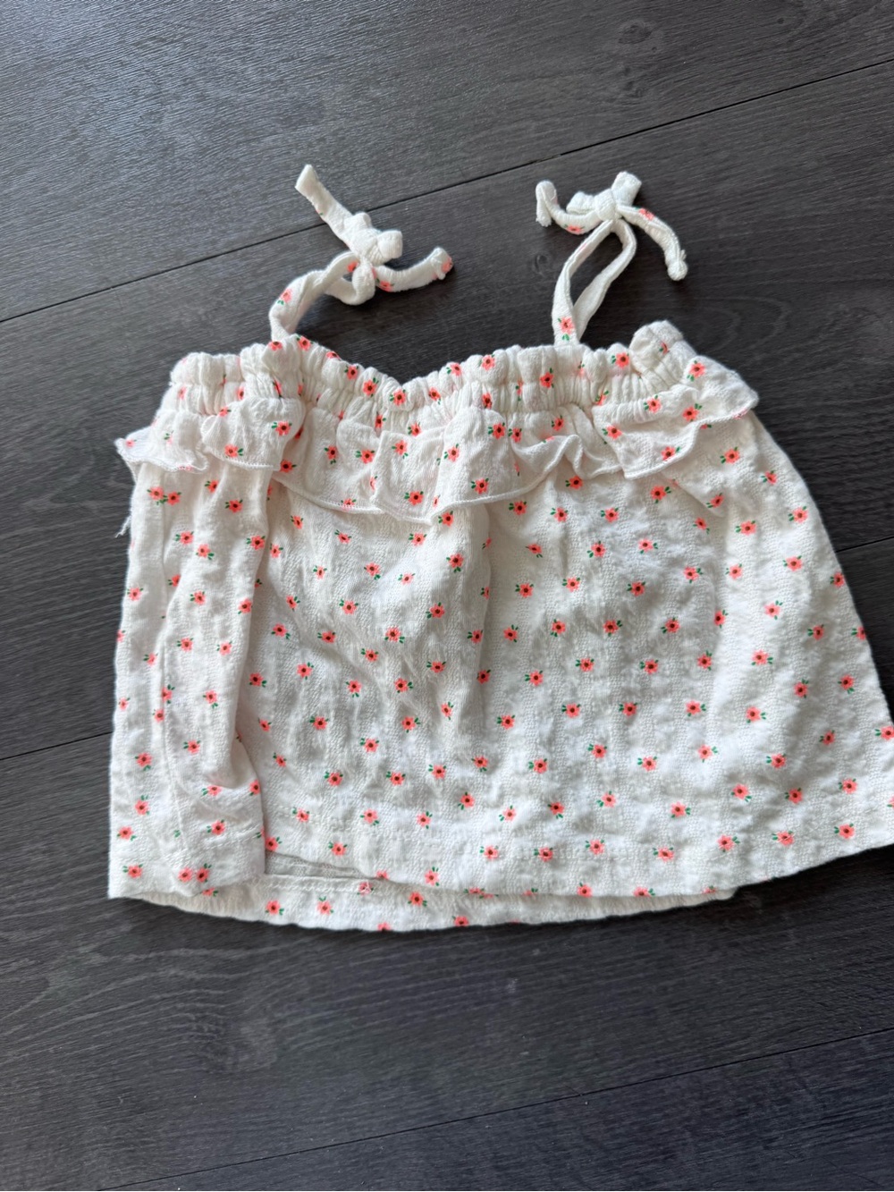 Zara Girls Neon Flower Flowy Top 12-18 Months